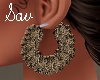 Copper Furry Earrings