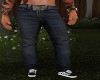 dark jeans with belt
