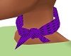 purple blk dot scarf