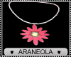 [A]Pink Flower chain