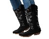BLACK/WHITE COWGIRL BOOT