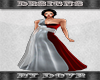 D* Silver Red Gown