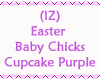 Baby Chicks Cupcake Purp