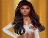 BLACK-RED REFLE HAIR