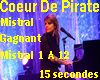 Mistral  gagnant +piano
