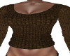 MC-Brown Knit Sweater