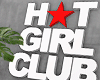 金 Girl Club Sign White