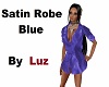 Satin Robe in Blue