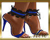 Lace Blue Heels