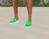 beach shoes green