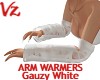 Arm Warmers Gauzy White