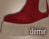 [D] Winter red boots