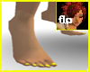 bare feet with yellow na