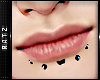M| Black Lip Piercings
