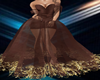 BROWN-GOLD DESIGN GOWN