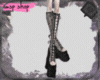 Lace long boots