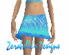 Sparkley Aqua Miniskirt