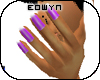 *E* purple diva nails