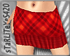 *Red Plaid Mini Skirt*