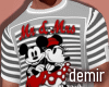 [D] Mickey grey shirt