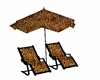 Beach Chairs w Umbrella