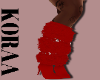 Red Fur Boots Heels Red Fur Boots Heels
