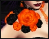 Orange/Black Floral ~ X