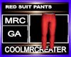 RED SUIT PANTS