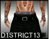 D13lBlack Straight Jeans