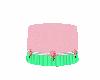 pink/green cake tabl