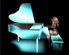 Glass Teal Piano