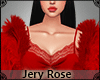 [JR] Red Fur Lace Top
