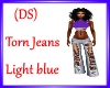 (DS)Torn jeans lt blue