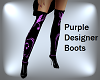 *S*Purple Designer Boots