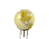 gold spinning globe