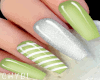 C~Lime Glitz Nails