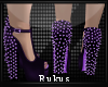 R l Purple Spiked Heels