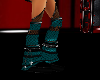 TEAL CRUSH BOOTS
