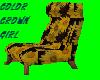 sunflower armless chair