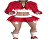 Red and White Fur Jacket