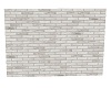 Thin white brick wall