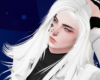 white long hair goki