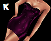 K. Dress Purple Sparkle