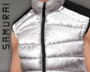 #S Puffer Vest #Silver