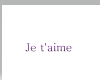 je t aime sign