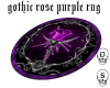 Gothic rose rug purple