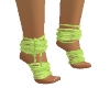 Neon Green wrap feet