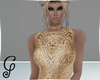 Eve Lace Dress 24K Gold
