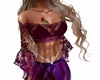 LS LACE TOP  Purple