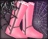 ; Pink Lace Boots